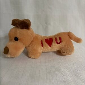 Dan Dee Dachshund Plush “I ❤️ U” 12” Stuffed Dog Excellent Condition(F132),